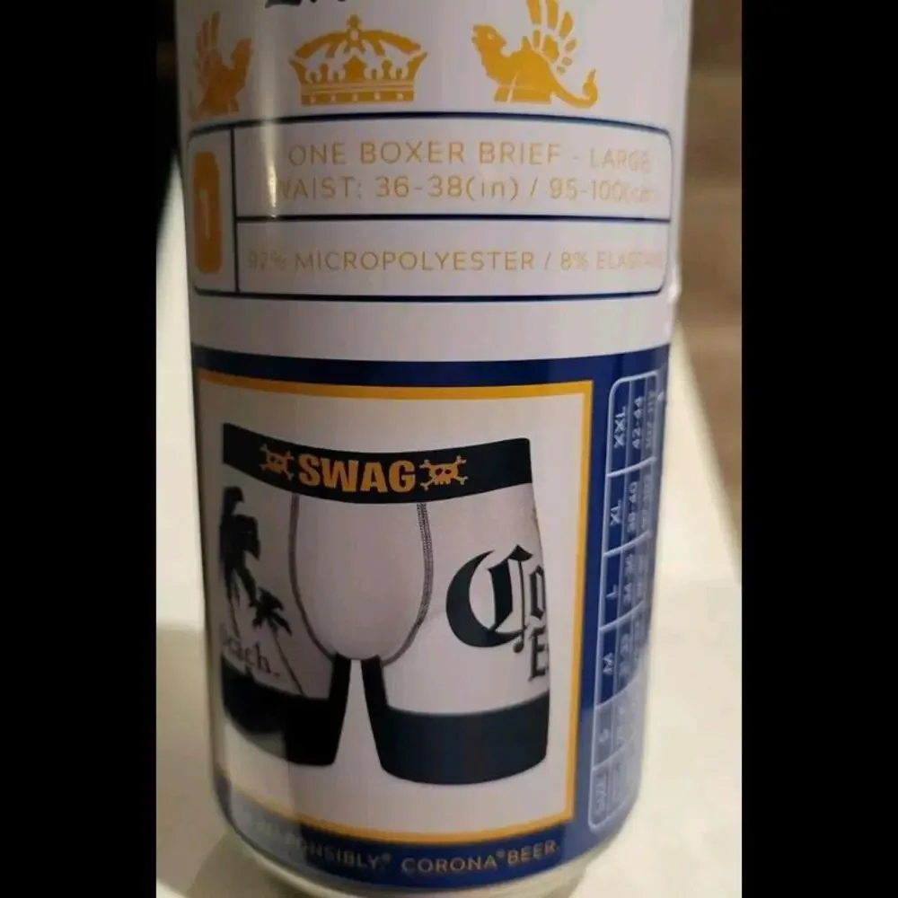 Men’s Boxer Briefs Corona Beer Large NEW